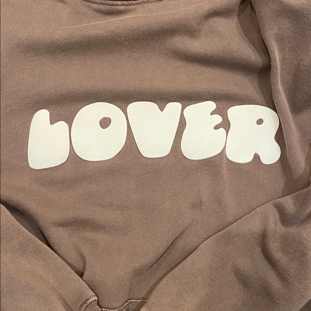 wild fable tan hoodie with green label - Picture 2 of 3